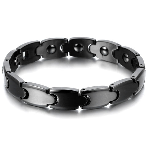 Boniskiss Black Ceramic Bracelet for Men