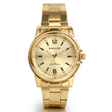 Boniskiss Classic Golden Stainless Steel Male Japanese Quartz Wrist Watches for Men