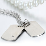 Boniskiss Stainless Steel Necklace with Plain Pendant for Men