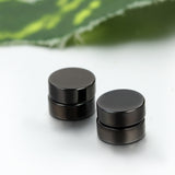 Boniskiss Stainless Steel Magnetic Clip On 8mm Stud Earrings Unisex Non Piercing