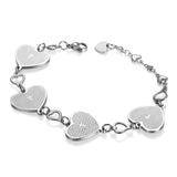 Boniskiss Stainless Steel Bracelet with Corss Heart for Women