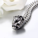 Boniskiss Stainless Steel Bracelet with Lion Head for Men