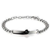 Boniskiss Stainless Steel Bracelet with forever love for Couples