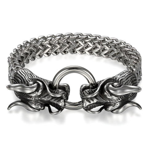 Boniskiss Stainless Steel Bracelet with Zircon Heart Infinity Love for Women