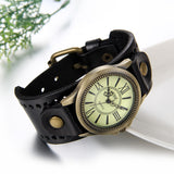 Boniskiss Leather Band Wtach with Roman Number