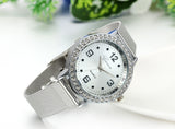 Boniskiss Women's Fashion Silver Tone Stainless Steel Mesh Watch Quartz Analog Wristwatches